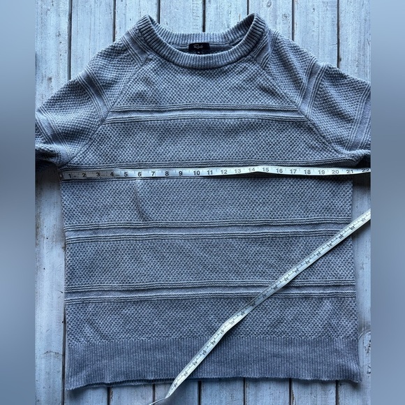 Rails | 95% cotton | grey | textured | crewneck | sweater | xl - Picture 4 of 12